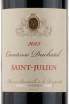 Этикетка вина Chateau Comtesse Duchtel 2013 0.75 л