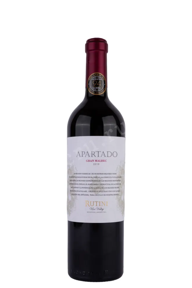 Вино Gran Malbec Rutini Mendoza Apartado 2019 0.75 л