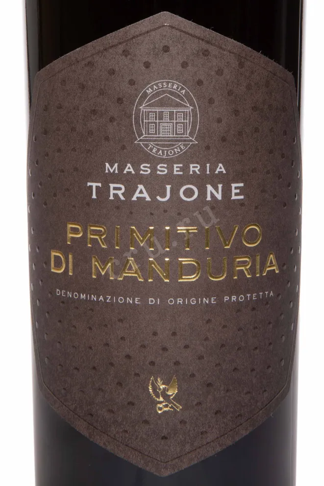 Этикетка Primitivo di Manduria Masseria Trajone 2022 0.75 л