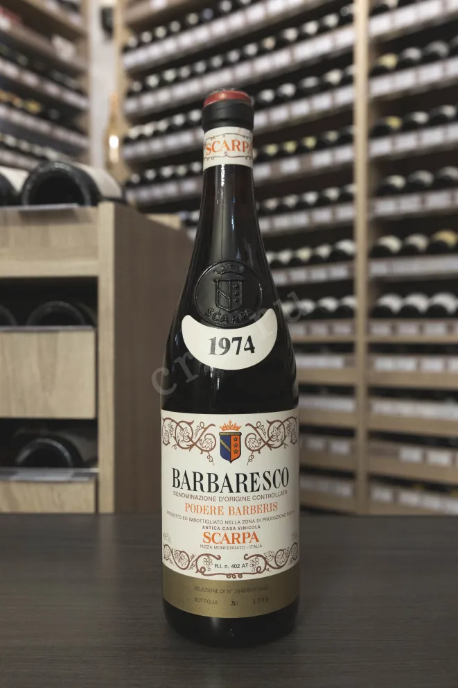 В магазине Крю Профи Scarpa Podere Barberis Barbaresco DOCG 1974 0.75 л