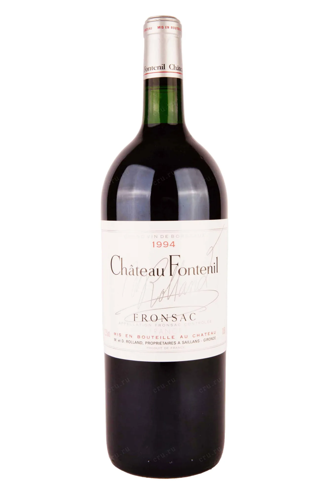 Фото — Вино Chateau Fontenil Rolland Collection 1994 1.5 л