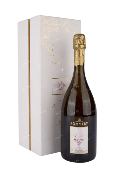 Шампанское Pommery Cuvee Louise Rose Brut gift box 2004 0.75 л