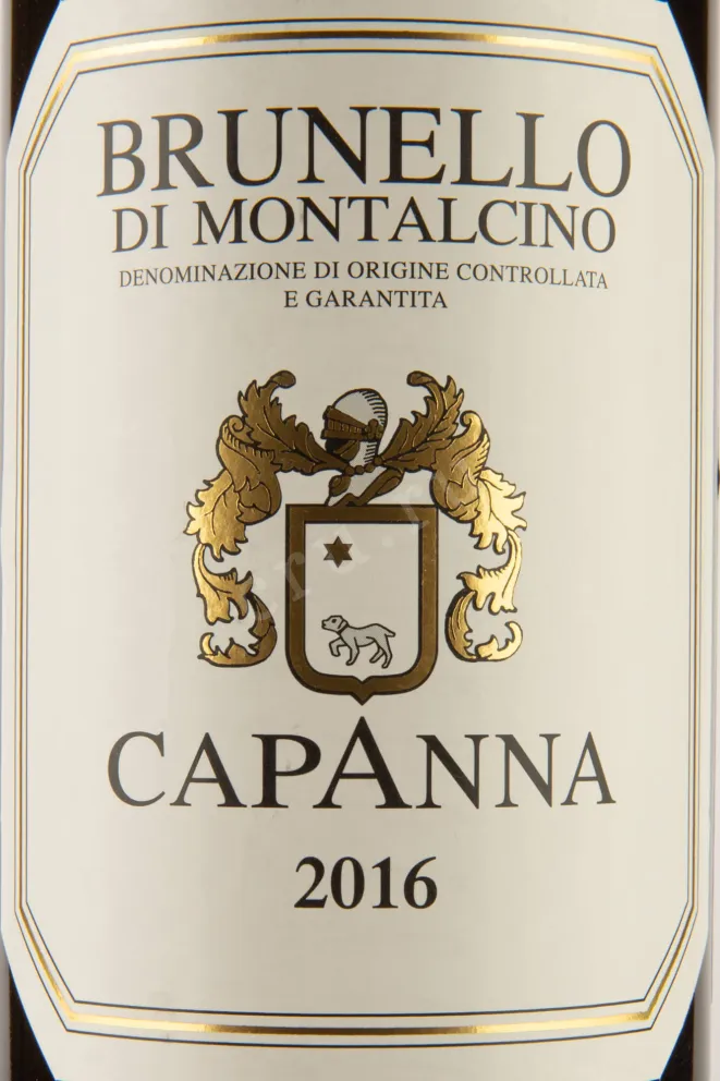 Этикетка Capanna Brunello di Montalchino DOCG 2016 0.75 л