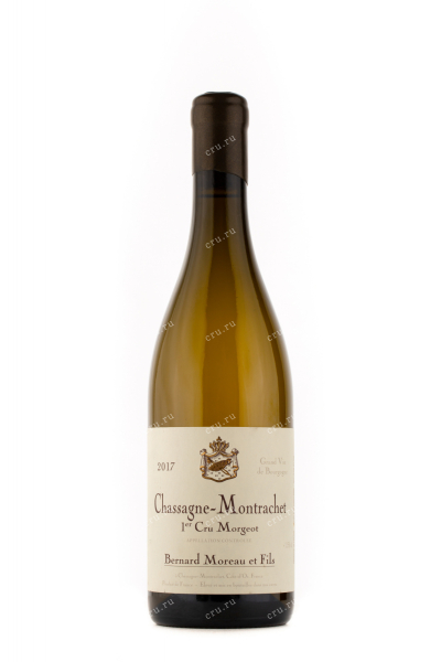 Вино Chassagne-Montrachet Cru Morgeot Bernard Moreau et Fils 2017 0.75 л