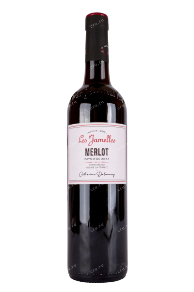 Вино Les Jamelles Merlot 2022 0.75 л
