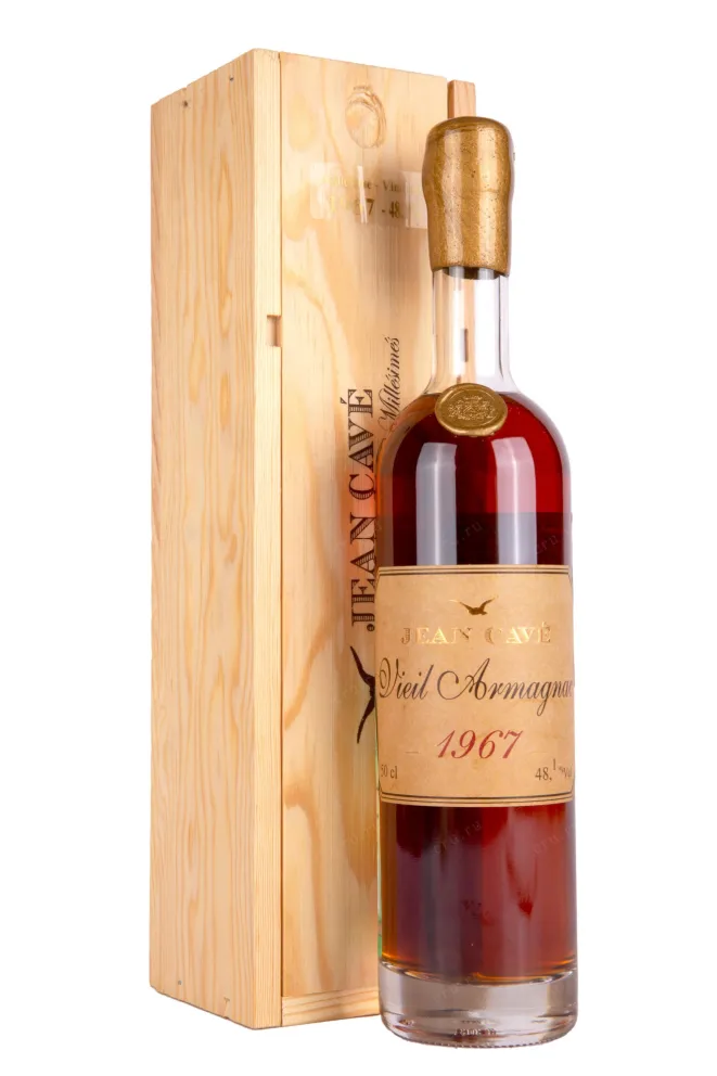 Арманьяк Jean Cave Vieil Armagnac Brut de Fut gift box 1967 0.5 л