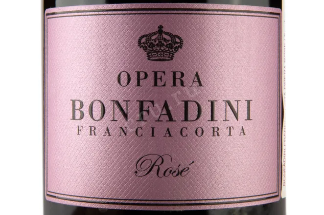Этикетка Bonfadini Franciacorta Opera Rose DOCG 0.75 л