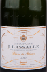 Этикетка игристого вина J. Lassalle Blanc de Blancs Premier Cru 0.75 л