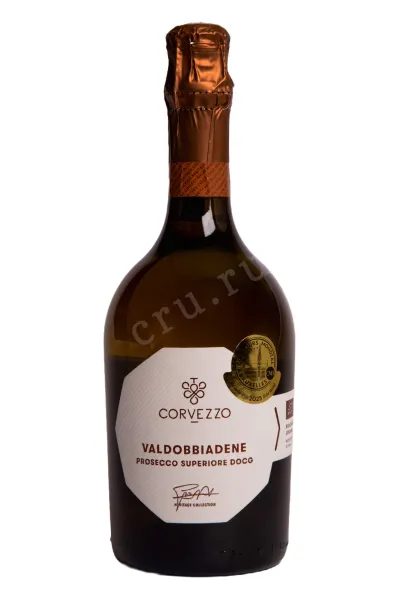 Игристое вино Corvezzo Prosecco Valdobbiadene Superiore DOCG Brut 2024 0.75 л