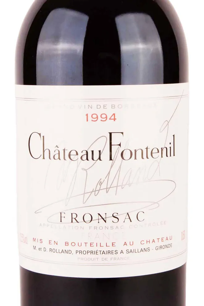 Этикетка Chateau Fontenil Rolland Collection 1994 1.5 л