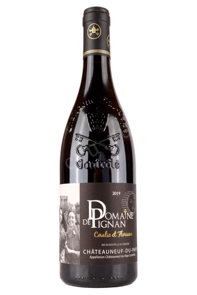 Вино Domaine de Pignan Coralie et Floriane Chateauneuf-du-Pape 2019 0.75 л