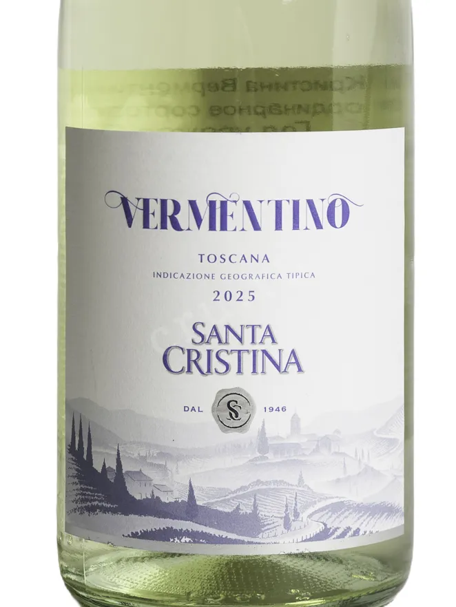 Этикетка Santa Cristina Vermentino Toscana IGT 2025 0.75 л