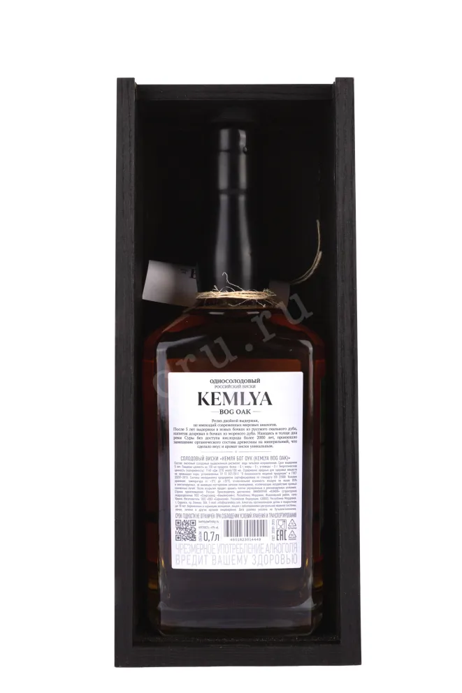 Виски Kemlya Bog Oak wooden box  0.7 л