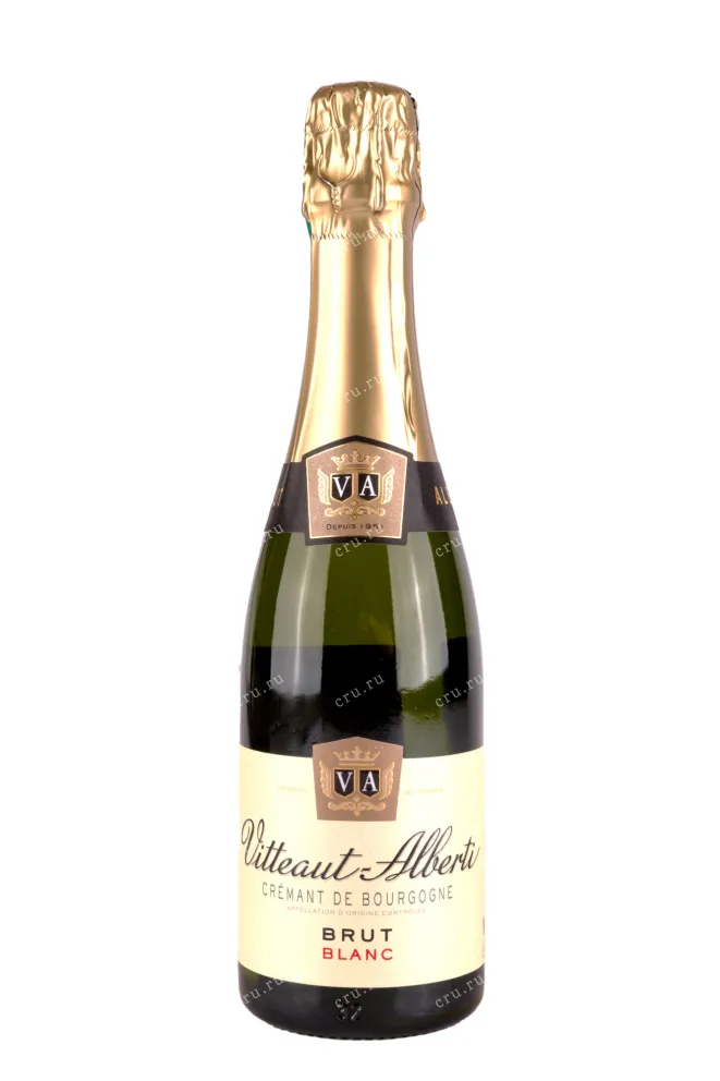 Игристое вино Vitteaut-Alberti Cremant de Bourgogne Blanc Brut 2020 0.375 л