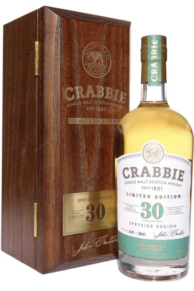 Виски Crabbie 30 Years Old Limited Edition in wooden box  0.7 л