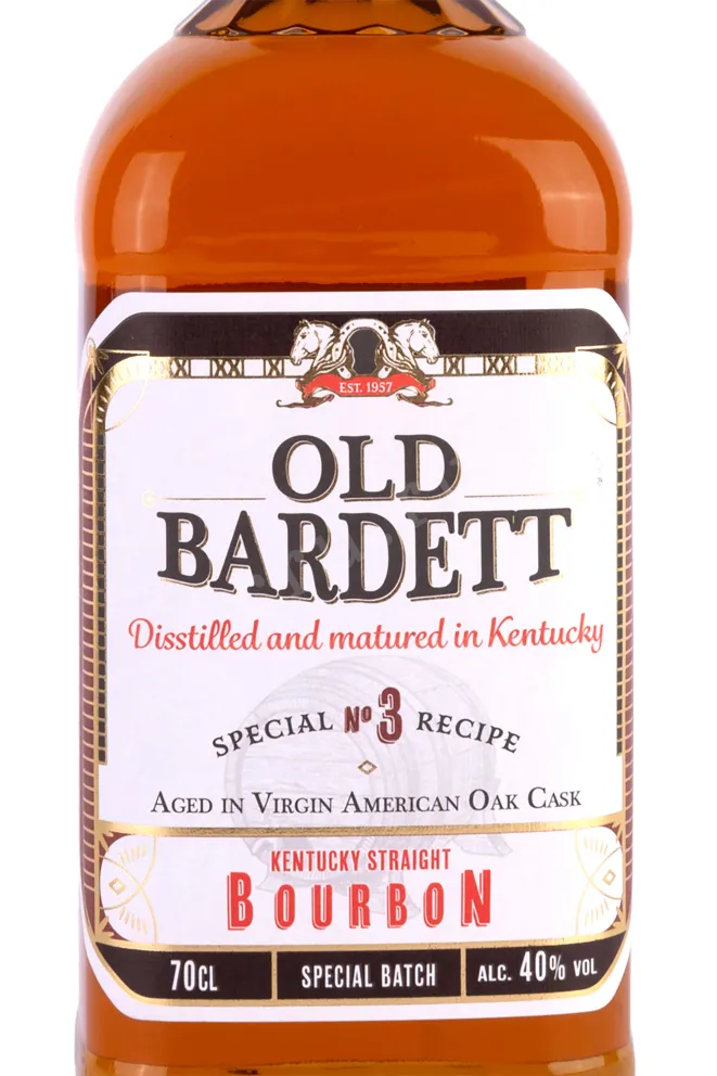 Контрэтикетка Old Bardett Bourbon 0.7 л
