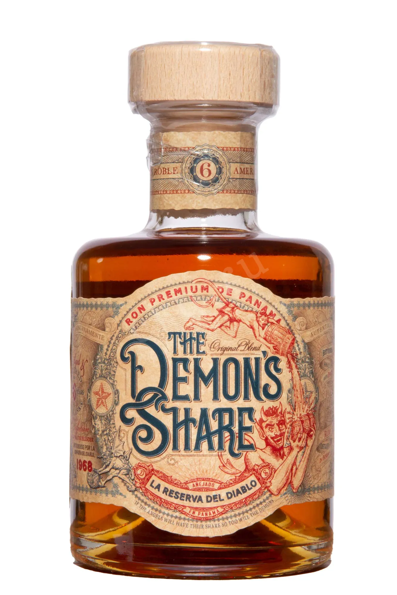 Фото — Ром The Demon's Share 6 years old  0.2 л