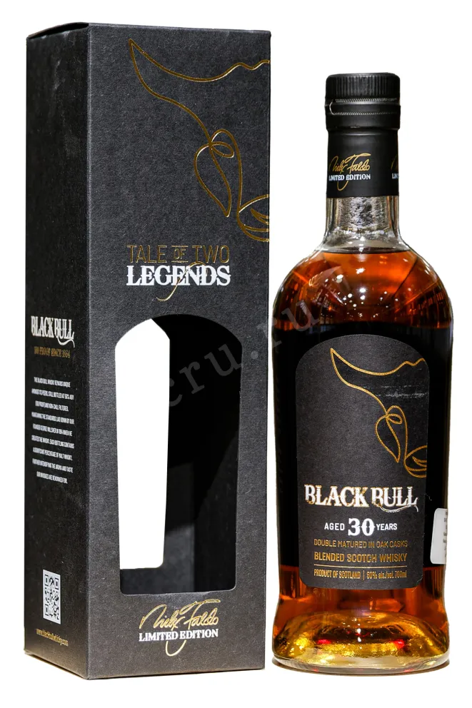 Виски Black Bull Blended 30 years old with gift box  0.7 л