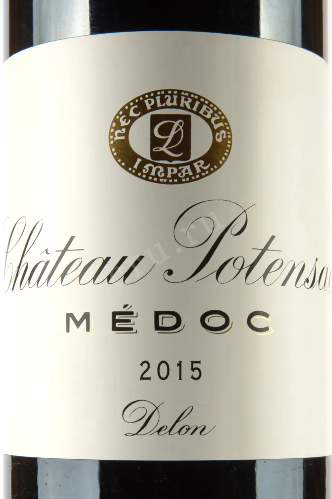 Этикетка Chateau Potensac Medoc 2015 1.5 л