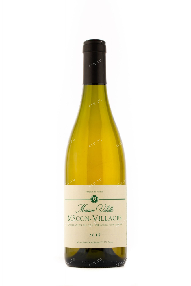 Вино Maison Valette Macon Villages 2017 0.75 л