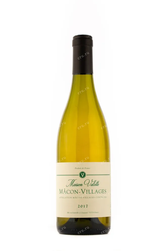 Вино Maison Valette Macon Villages 2017 0.75 л