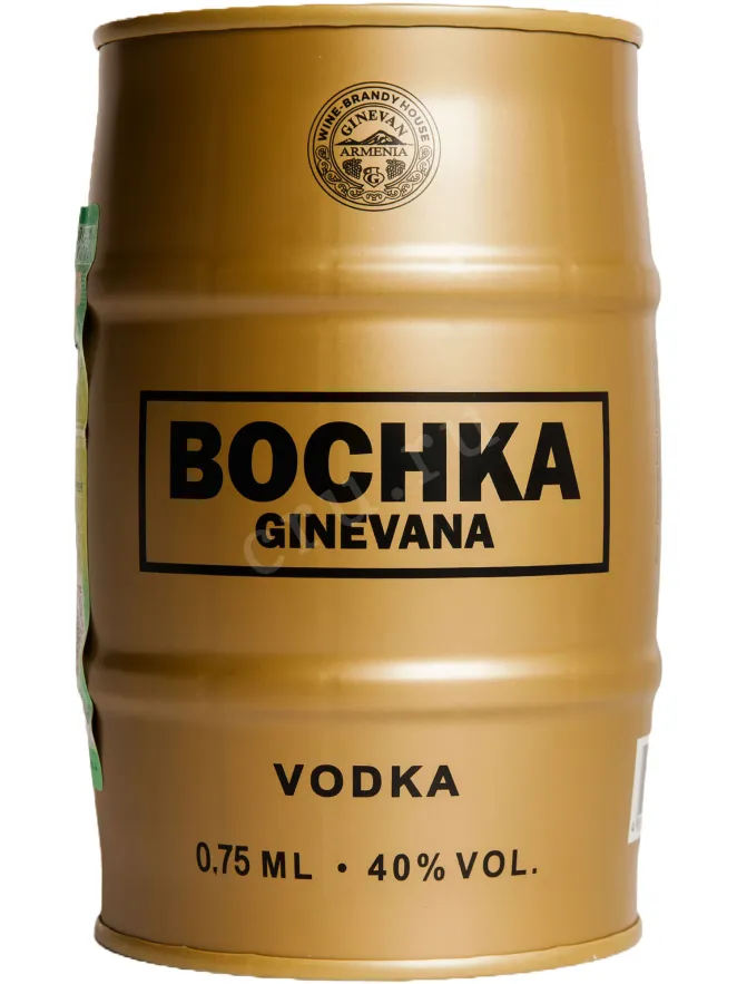 Водка Бочка Гиневана Золотистая  0.75 л