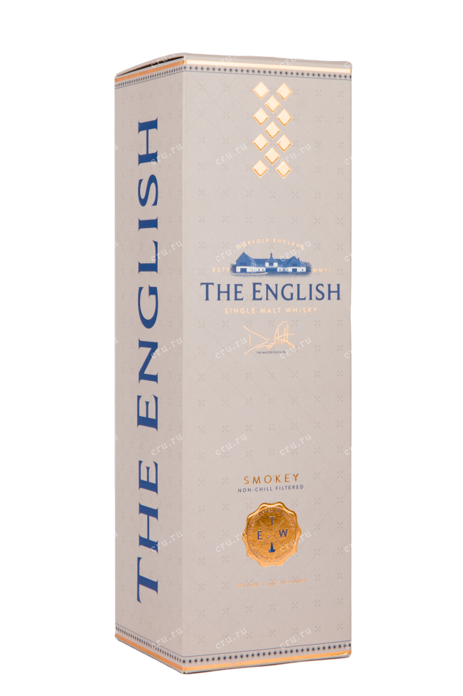 Подарочная упаковка виски The English Smoky 0.7