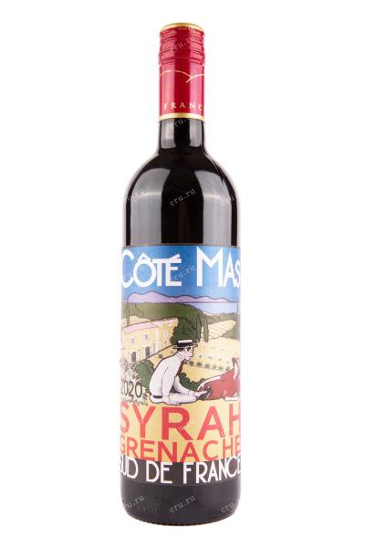 Вино Cote Mas Syrah Grenache Pays d'Oc 2020 0.75 л