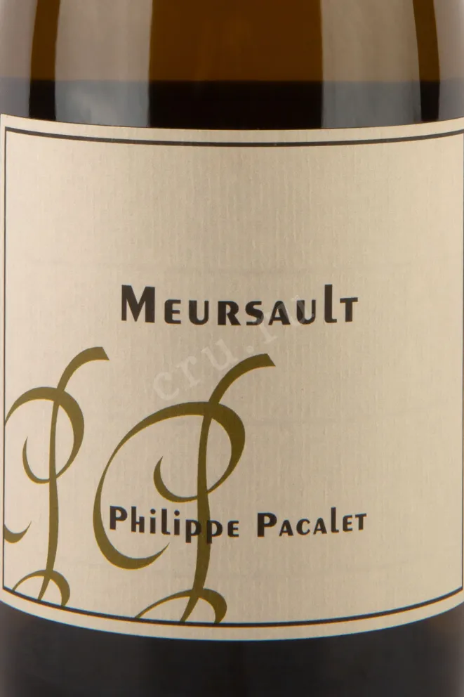 Этикетка Philipe Pacalet Mersault 2019 0.75 л