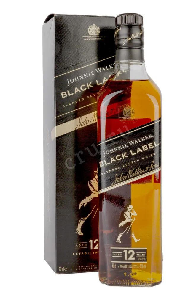 Виски Johnnie Walker Black Label 12 years gift box  0.7 л