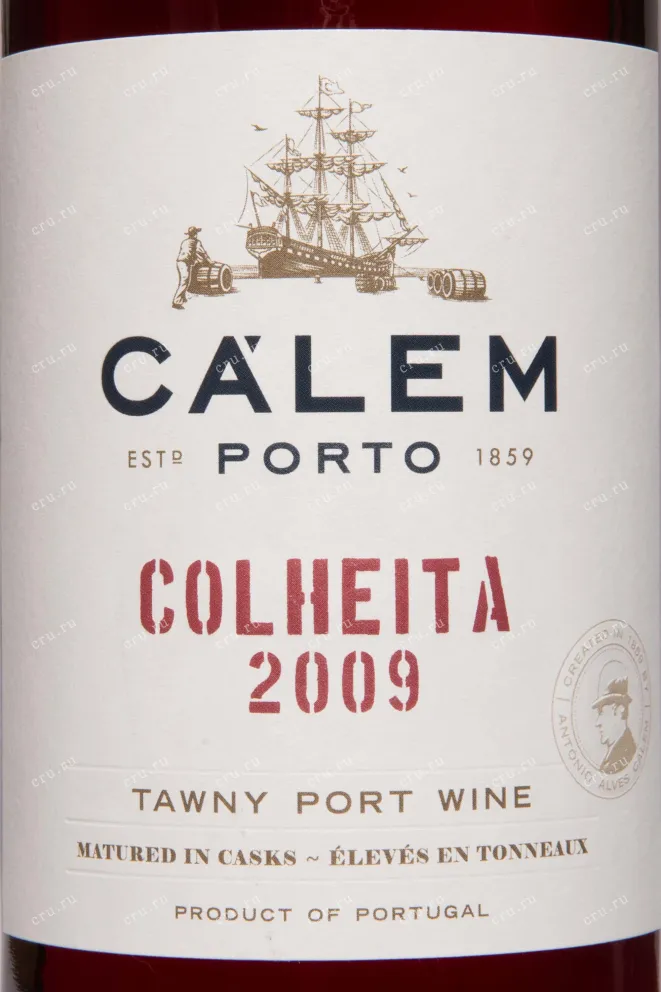 Этикетка Calem Colheita 2009 0.75 л