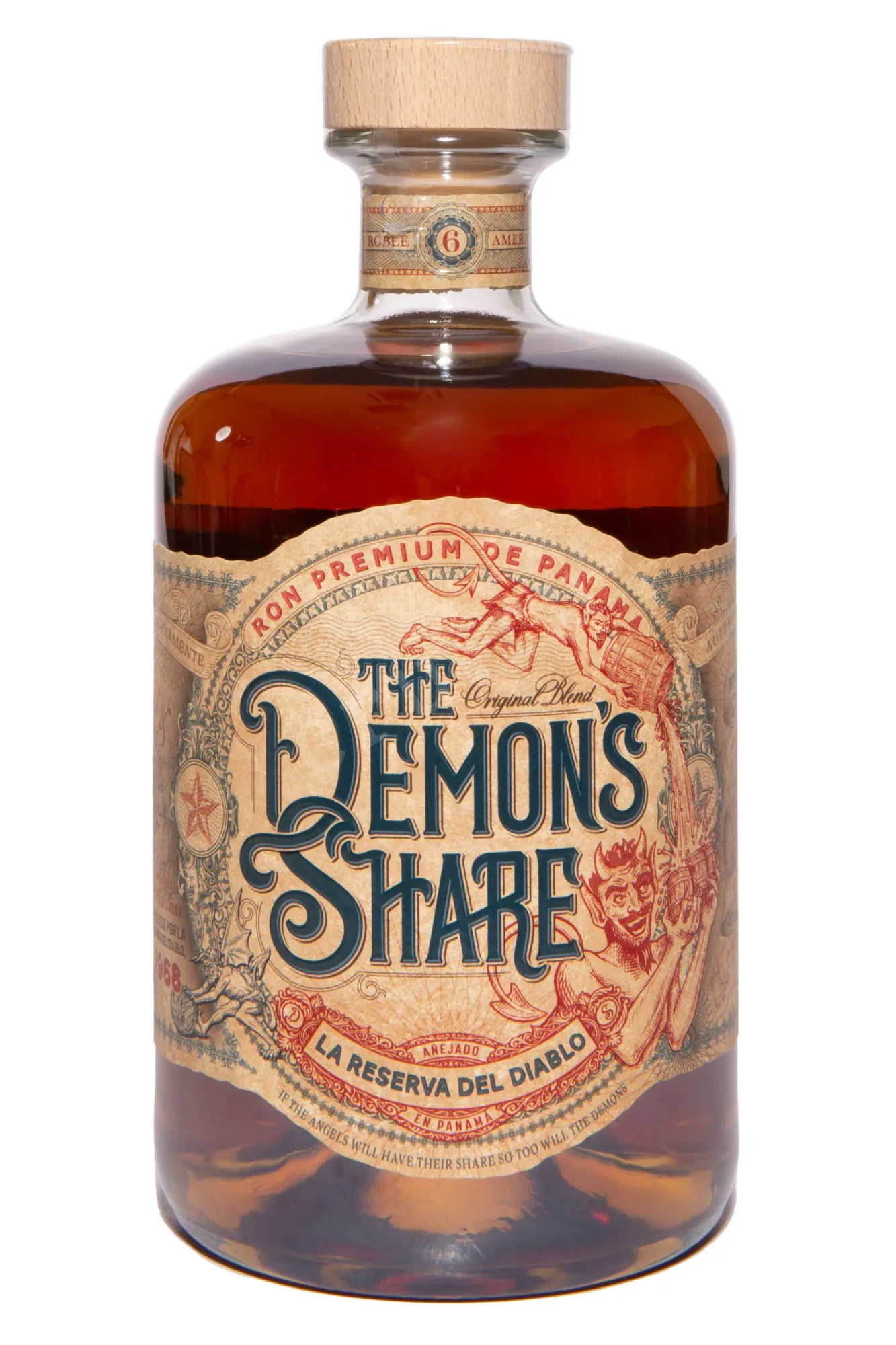 Фото — Ром The Demon's Share 6 years old  0.7 л