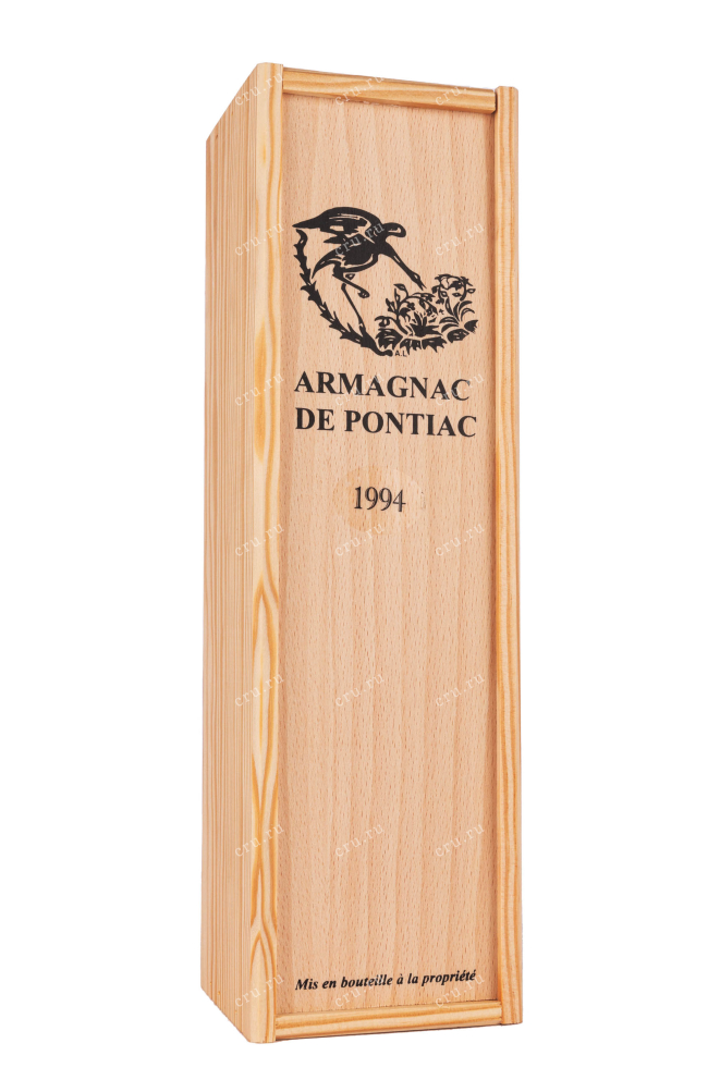 Деревянная коробка Bas-Armagnac De Pontiac wooden box 1994 0.7 л