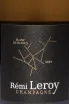 Этикетка Remi Leroy Blanc De Blancs 2019 0.75 л