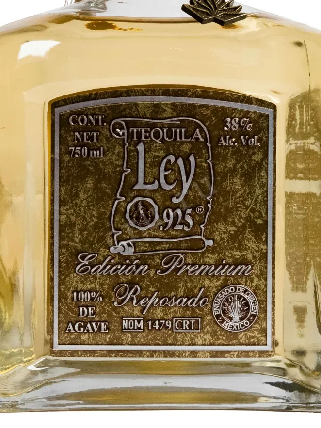 Контрэтикетка Ley 925 Reposado in box 0.75 л