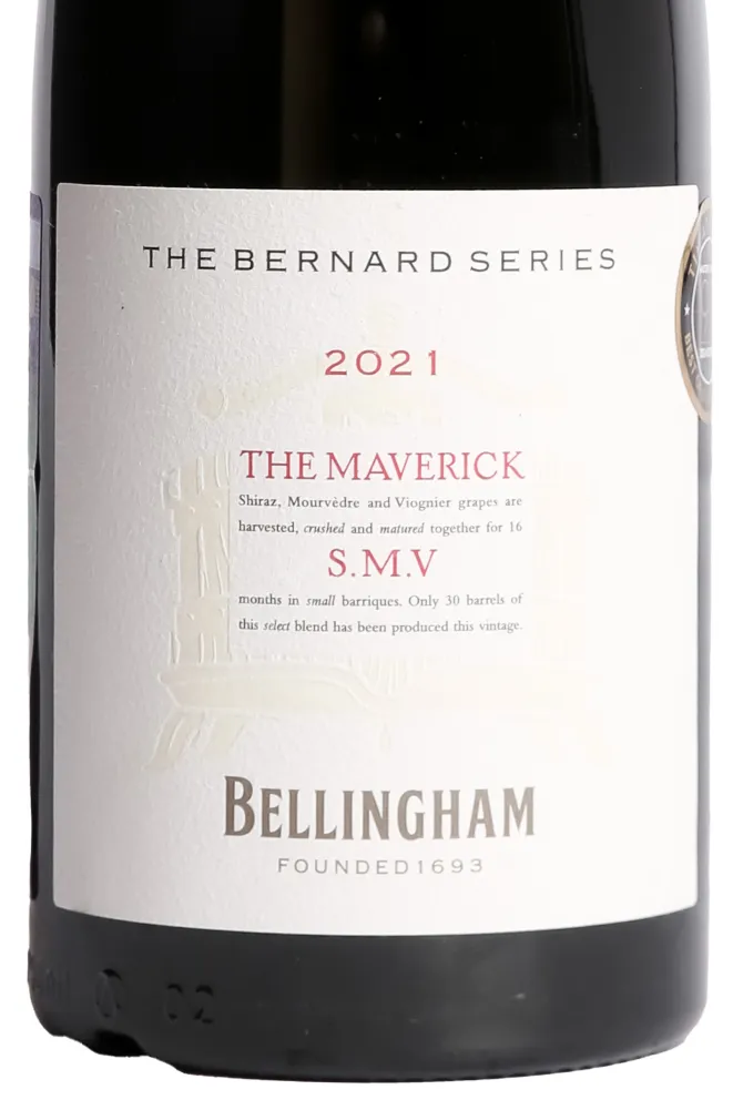 Этикетка Bellingham Small Barrel S.M.V. 2018 0.75 л