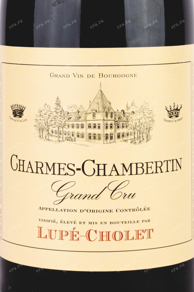 Этикетка Lupe-Cholet Charmes-Chambertin Grand Cru 2017 0.75 л