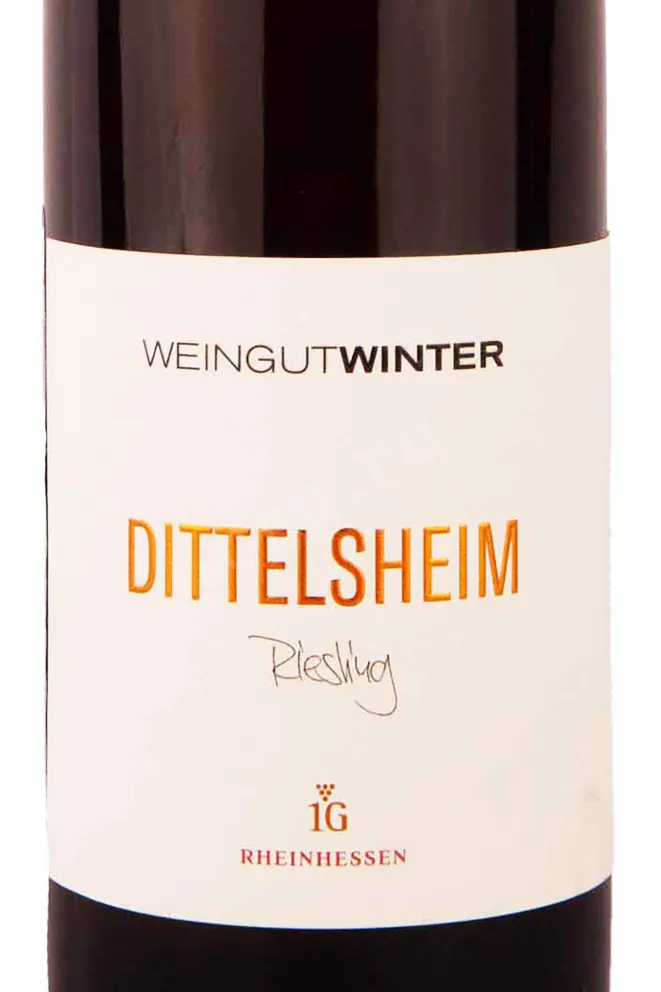 Этикетка Weingut Winter Dittelsheim Riesling 2019 0.75 л