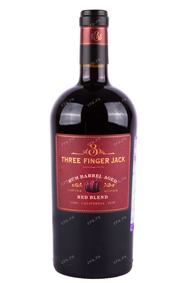 Вино Three Finger Jack Rum Barrel Aged Red Blend 0.75 л