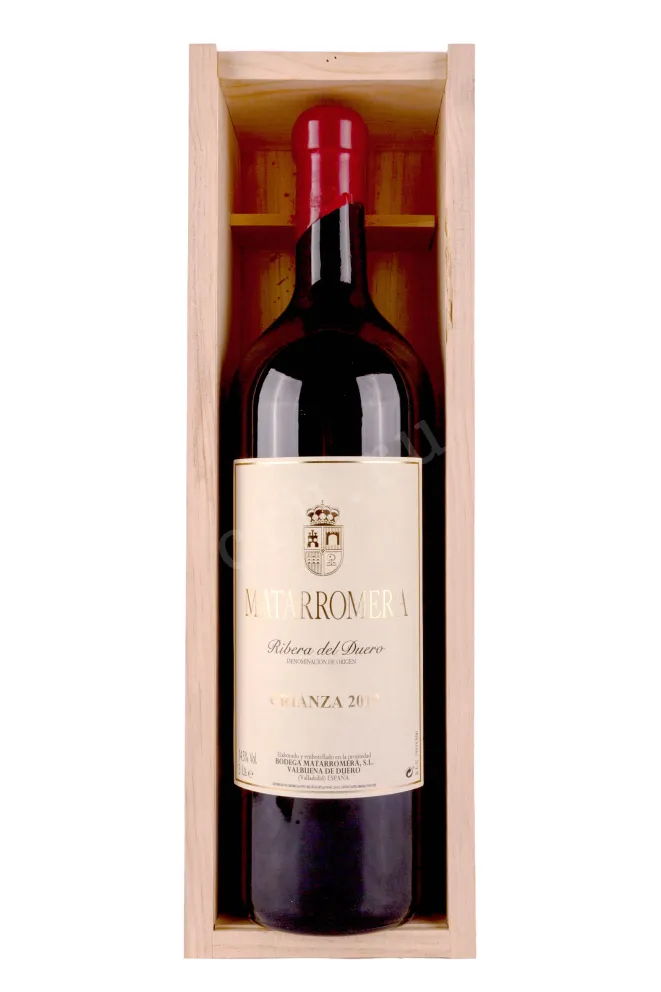 В деревянной коробке Matarromera Crianza Ribera del Duero in wooden box 2019 3 л
