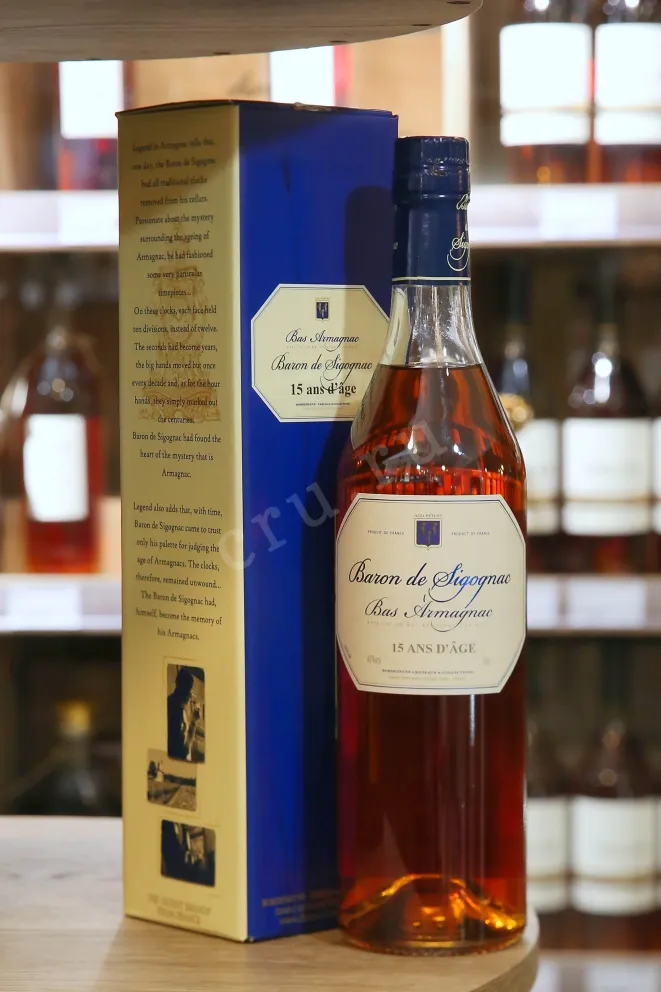 В магазине Крю Профи Baron de Sigognac 15 ans in gift box 0.7 л