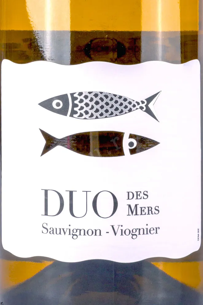 Этикетка DUO des Mers Sauvignon-Viognier IGP 2023 0.75 л