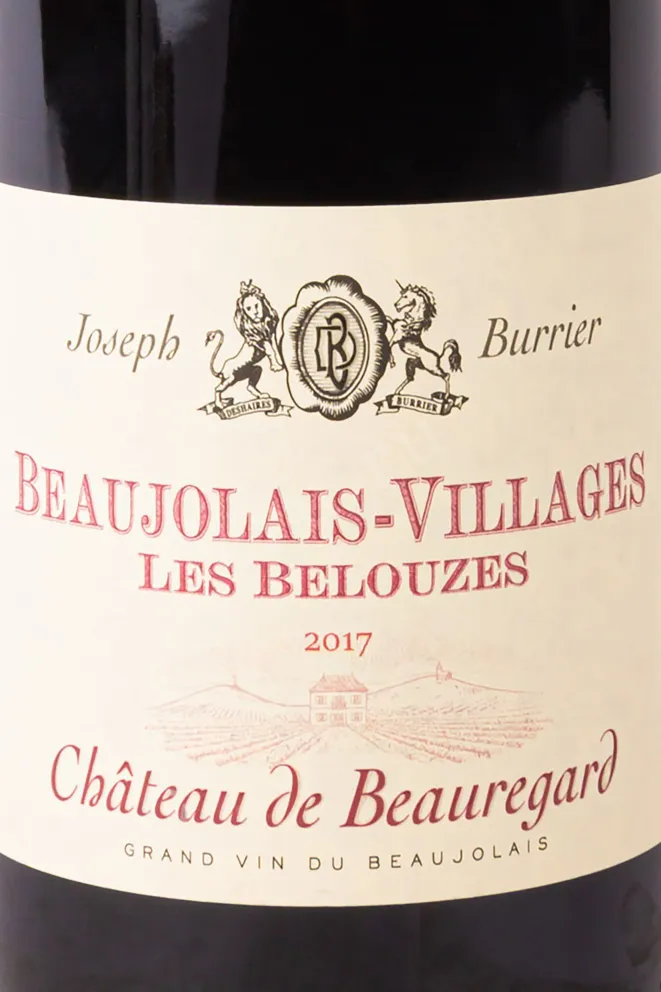 Этикетка Maison Joseph Burrier Beaujolais Villages Les Belouzes Chateau De Beauregard 2017 0.75 л