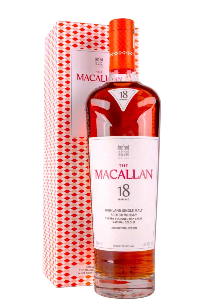 Виски Macallan Colour Collection 18 years old gift box  0.7 л