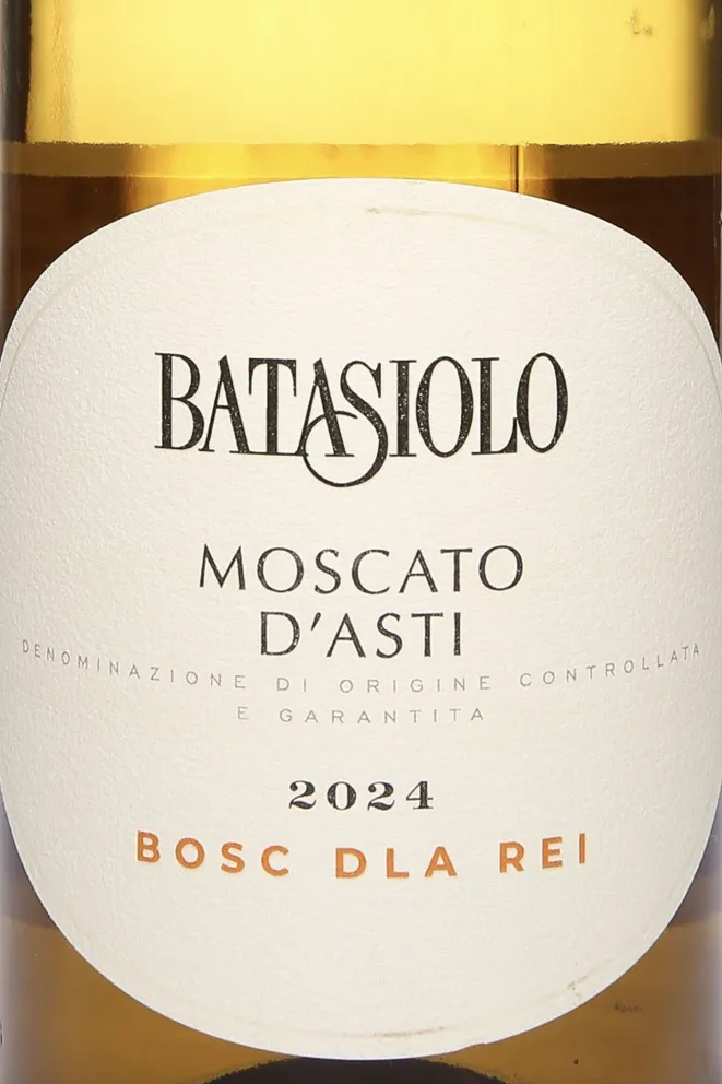 Этикетка Batasiolo Bosc dla Rei Moscato d Asti 2024 0.75 л