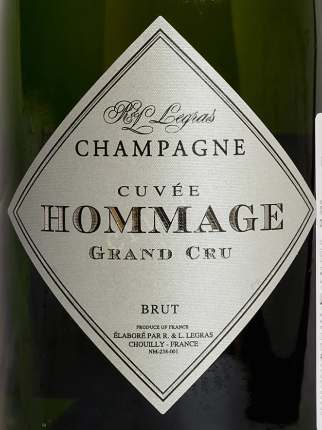 Этикетка R&L Legras Cuvee Hommage Grand Cru 2002 0.75 л