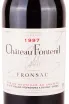 Этикетка Chateau Fontenil Rolland Collection 1997 1.5 л
