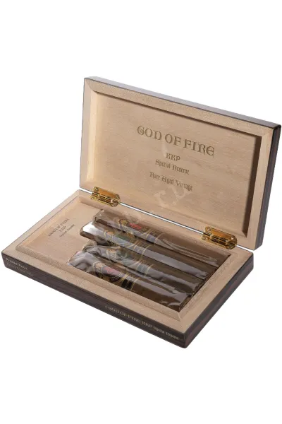 Сигары God of Fire KKP 4 Cigar Collection Macassar Ebony Travel Humidor
