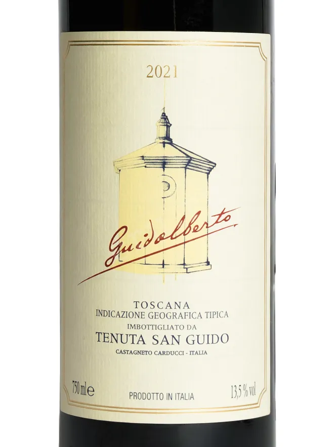 Этикетка  Tenuta San Guido Guidalberto 2021 0.75 л