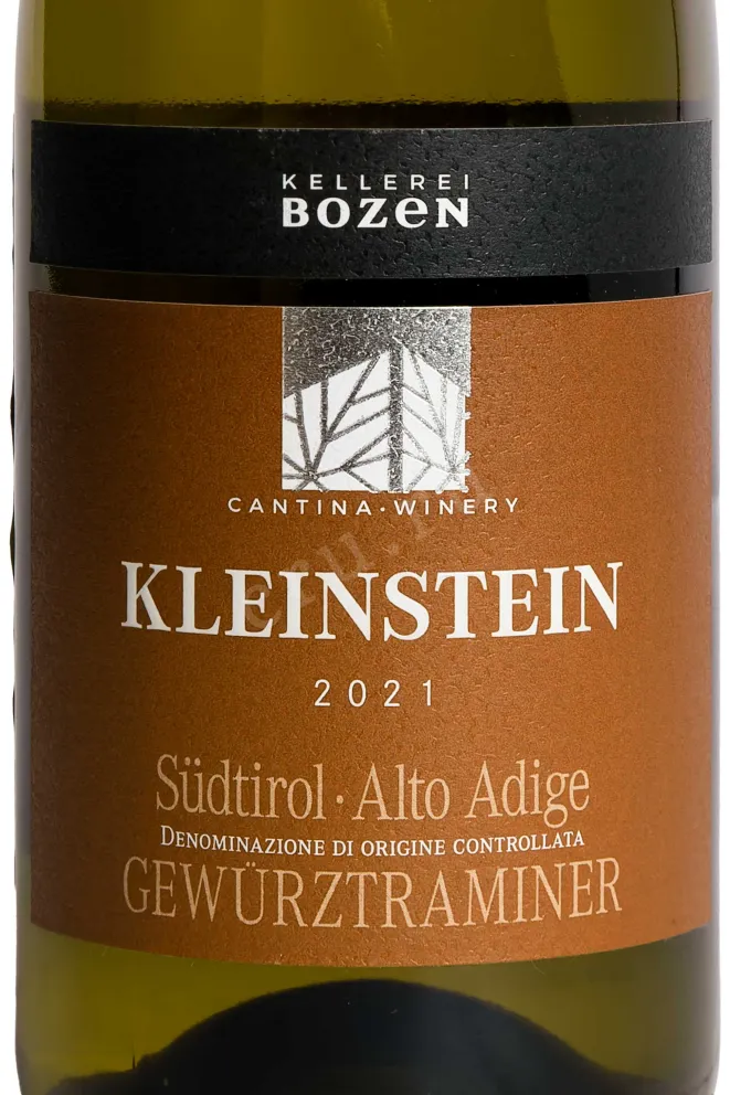 Этикетка Kellerei Bozen Kleinstein Gewurztraminer 2021 0.75 л
